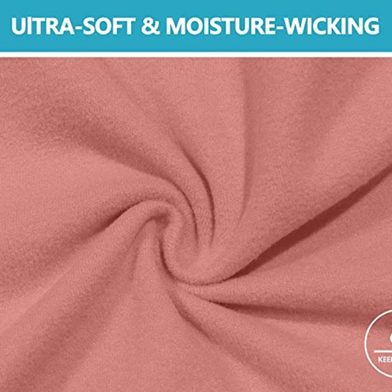 Little Donkey Andy Women's Fleece Lined Thermals Underwear Set Base Layer Long Johns Cold Weather Top Bottom